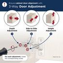 HALF OVERLAY FRAMELESS SOFT CLOSE EURO CONCEALED CABINET HINGE - 1 PAIR 