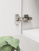 Soft Close Full Overlay Frameless Euro Concealed Hinge (Pair) in Nickel 
