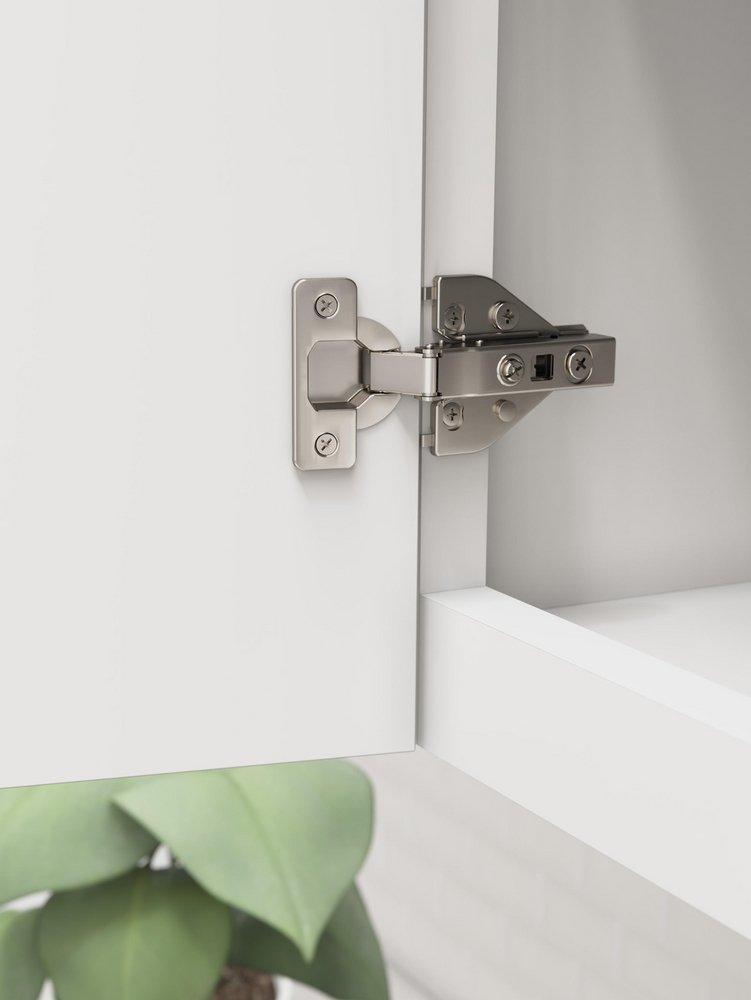 Self Close Full Overlay Face Frame Euro Concealed Hinge (Pair) in Nickel 