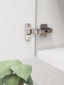 Self Close Full Overlay Frameless Euro Concealed Hinge (Pair) in Nickel 