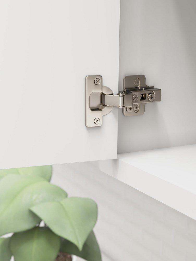 FULL INSET FRAMELESS SOFT CLOSE EURO CONCEALED CABINET HINGE - 1 PAIR 