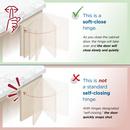 FULL OVERLAY FRAMELESS 165 DEGREE LAZY SUSAN BI-FOLD DOOR SOFT CLOSE CONCEALED CABINET HINGE - 1 PAIR 