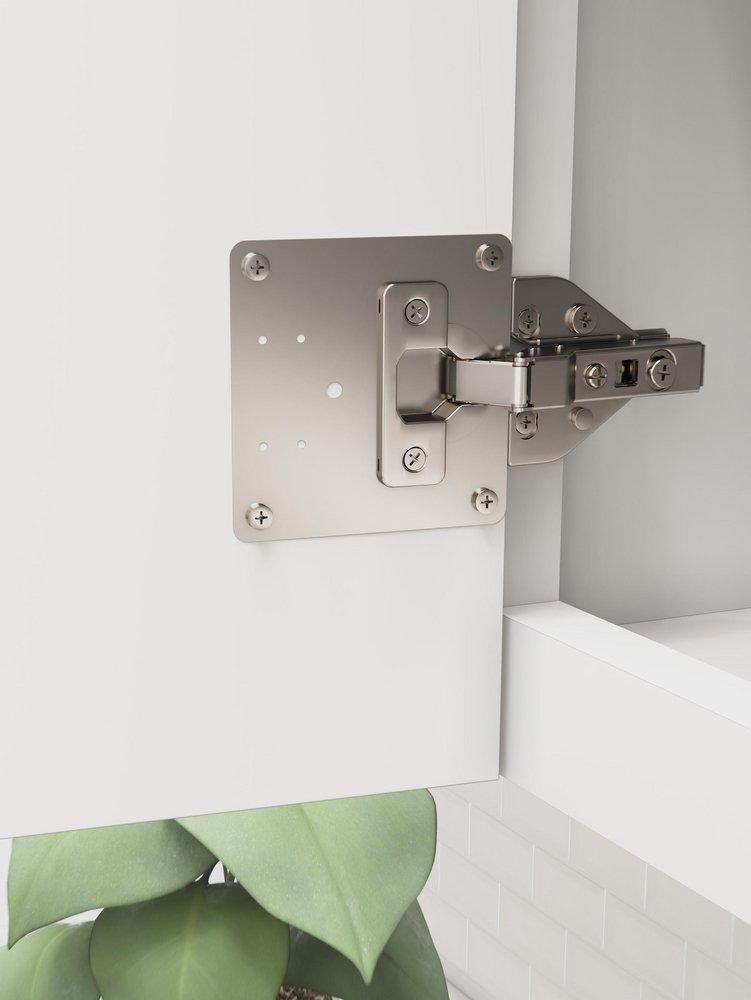 CABINET HINGE INSTALLATION REPAIR PLATE  - 1 PAIR 