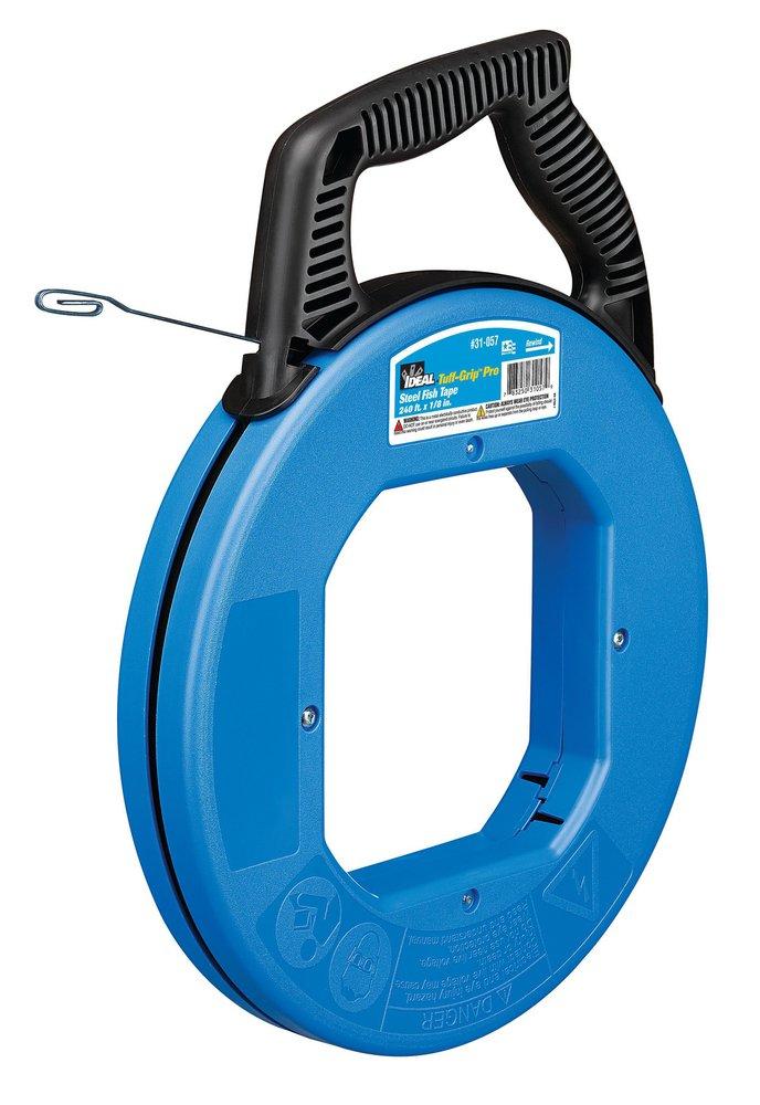 Ideal Industries Blue 1/8 in. Steel Fish tape 