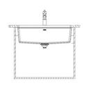 33 in. Undermount Granite Single Bowl Kitchen Sink in Champagne