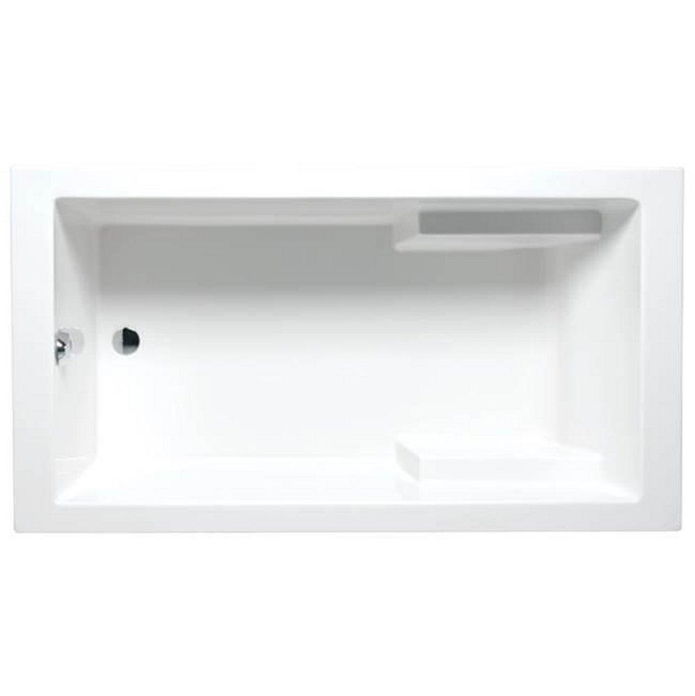 Florestone White 60 x 35 in. Tub and Shower 