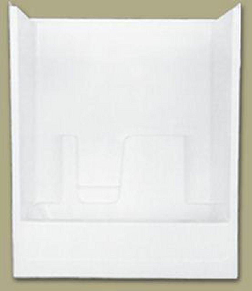 Florestone White 60 x 32 in. Fiberglass Reinforced Plastic Tub and Shower in White 