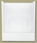 Florestone White 60 x 32 in. Fiberglass Reinforced Plastic Tub and Shower in White 