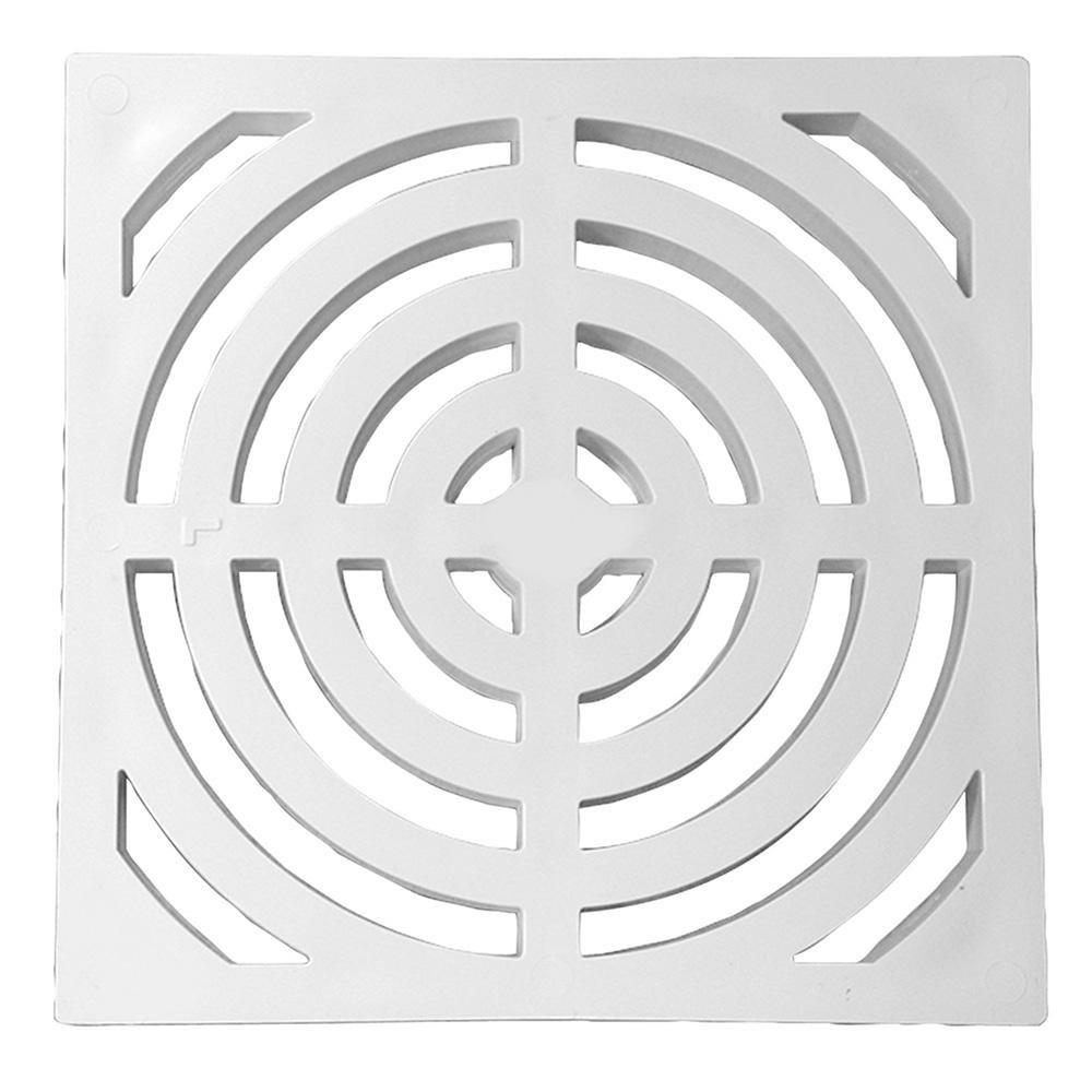 Jones Stephens White 0.75 in. PVC Full Top Grate 