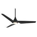 60in. 3-Blade Convertible LED Ceiling Fan with Remote in Coal