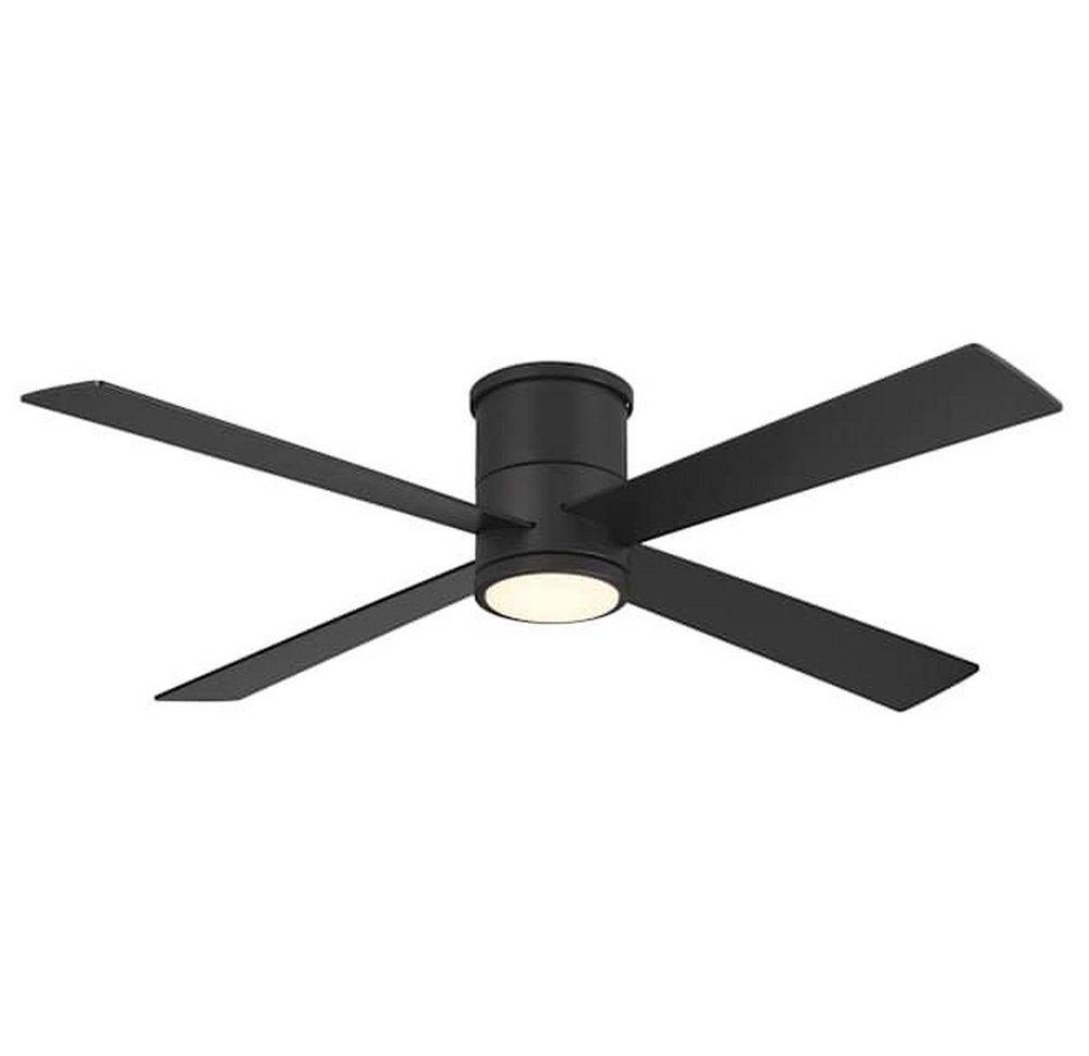 54 in. 4-Blade Indoor Integrated LED Hugger Ceiling Fan in Coal 