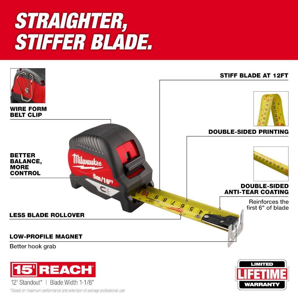 5M/16FT MAGNETIC TAPE MEASURE 