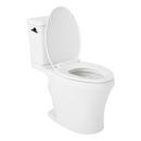 MILLSPRING LOW-FLOW TWO-PIECE ELONGATED TOILET - WHITE - MATTE BLACK HANDLE 
