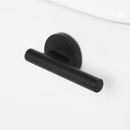 MILLSPRING LOW-FLOW TWO-PIECE ELONGATED TOILET - WHITE - MATTE BLACK HANDLE 