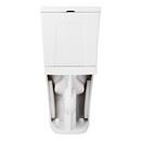 MILLSPRING LOW-FLOW TWO-PIECE ELONGATED TOILET - WHITE - MATTE BLACK HANDLE 