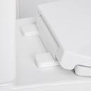 MILLSPRING LOW-FLOW TWO-PIECE ELONGATED TOILET - WHITE - MATTE BLACK HANDLE 