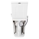 1.0 gpf Elongated Two Piece Toilet in White with Chrome Lever  - Bidet Seat Included image number 8