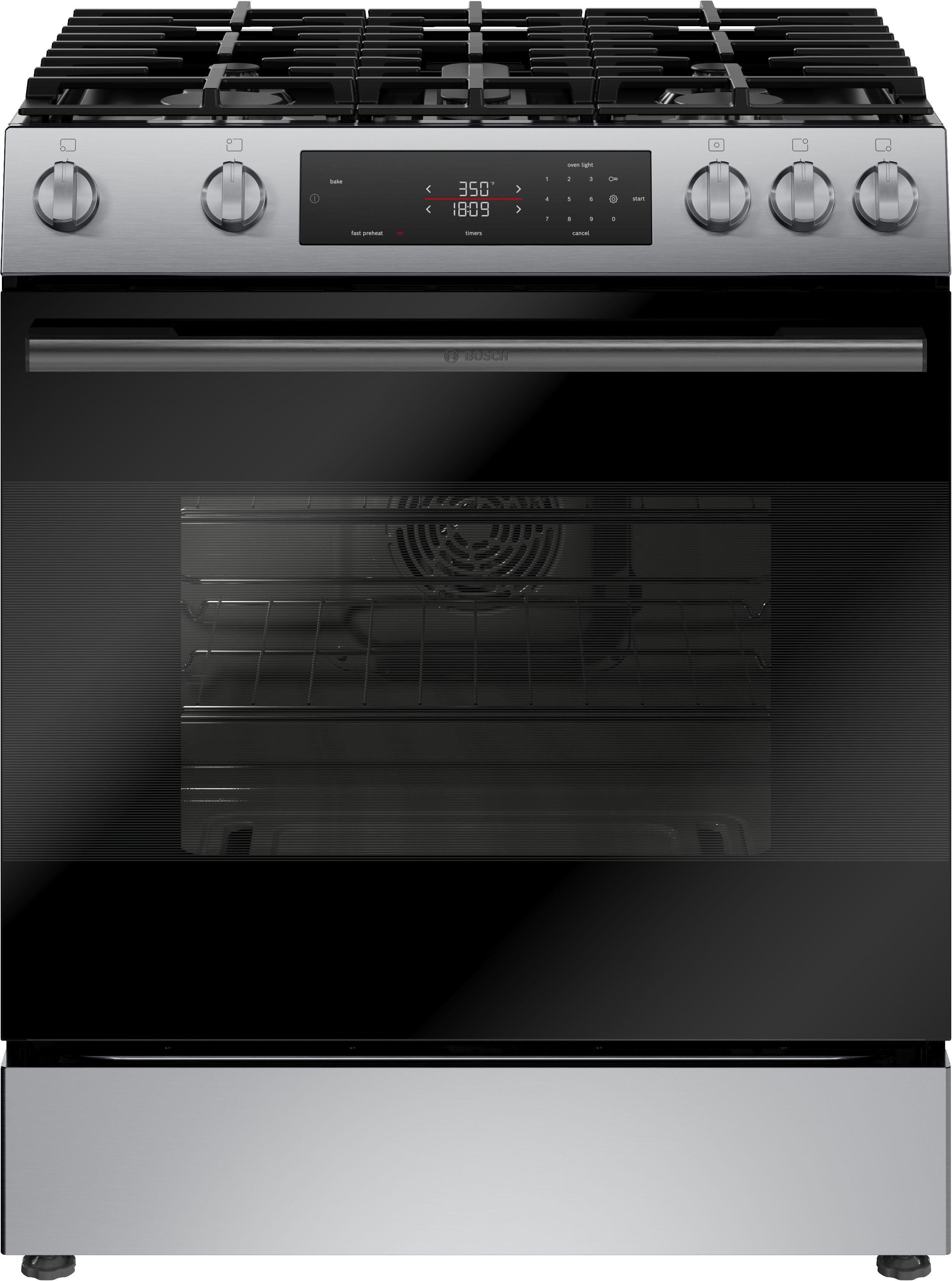 29-7/8 in. 5-Burner Gas Freestanding Range in Stainless Steel 
