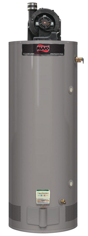 RUUD PROFESSIONAL ACHIEVER PLUS 75 GAL HEAVY DUTY POWER VENT NATUAL GAS WATER HEATER 