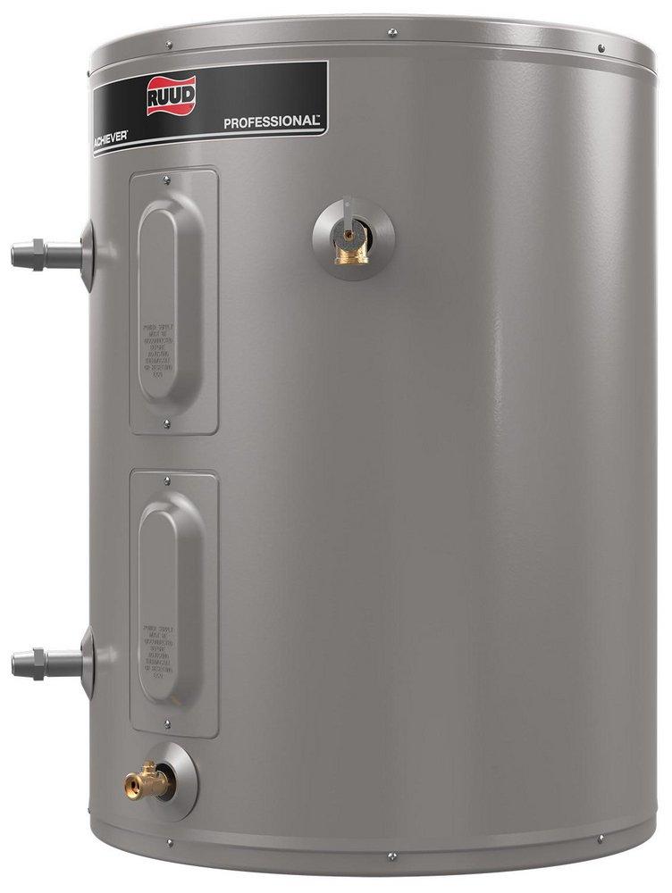 RUUD PROFESSIONAL ACHIEVER 38 GAL SHORT 4500W ELEMENT ELECTRIC WATER HEATER W/ SIDE CONNECTIONS 
