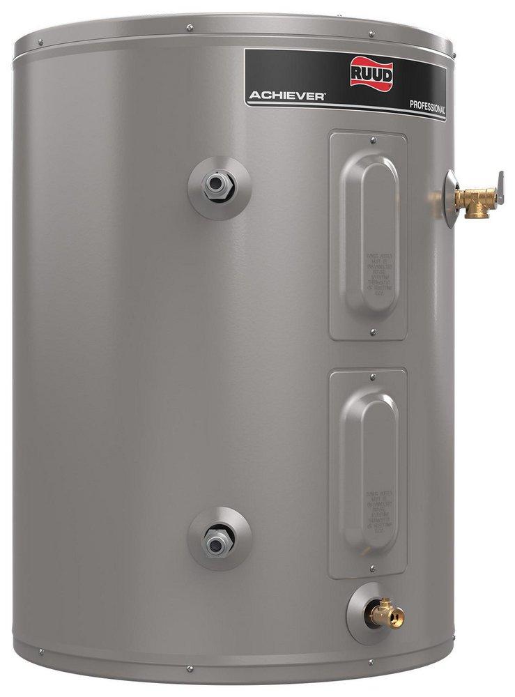 RUUD PROFESSIONAL ACHIEVER 38 GAL SHORT 4500W ELEMENT ELECTRIC WATER HEATER W/ SIDE CONNECTIONS 