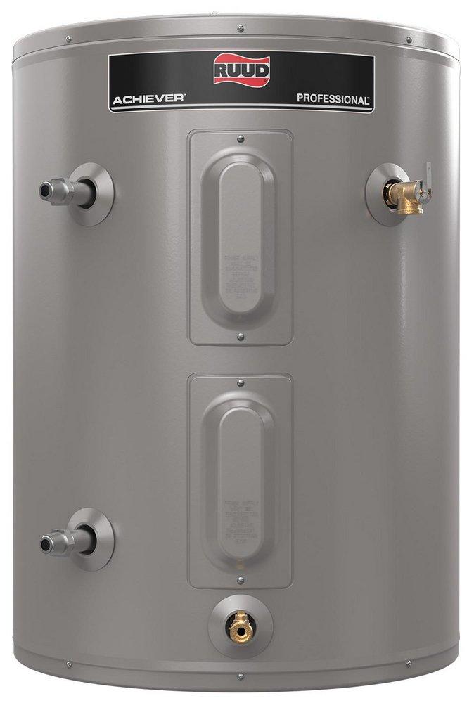 RUUD PROFESSIONAL ACHIEVER 38 GAL SHORT 4500W ELEMENT ELECTRIC WATER HEATER W/ SIDE CONNECTIONS 