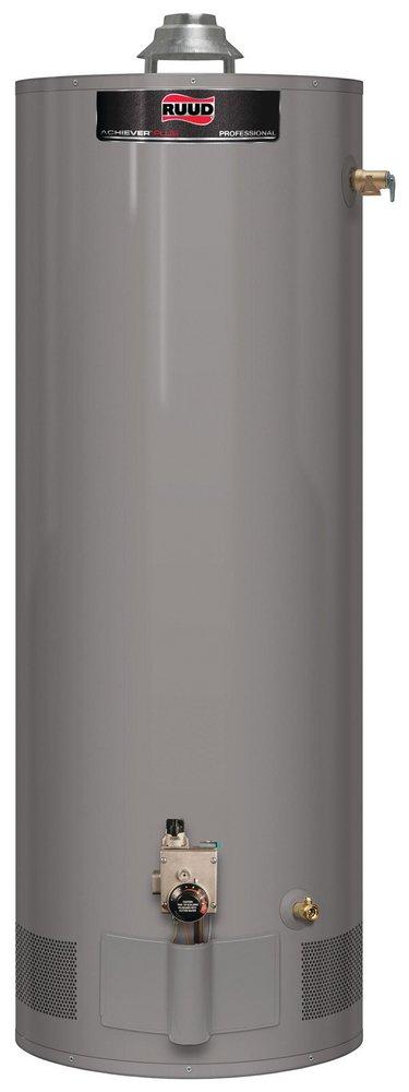 RUUD PROFESSIONAL ACHIEVER PLUS 40 GAL POWERED DAMPER NATUAL GAS WATER HEATER 