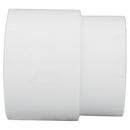 White PVC DWV x Cast Iron Spigot Adapter 