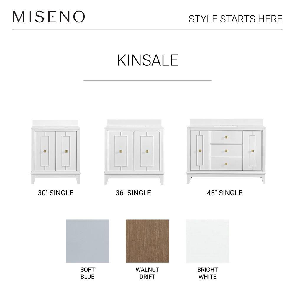 Kinsale 48" Free Standing Single Basin Vanity Set with Cabinet and Stone Composite Vanity Top 