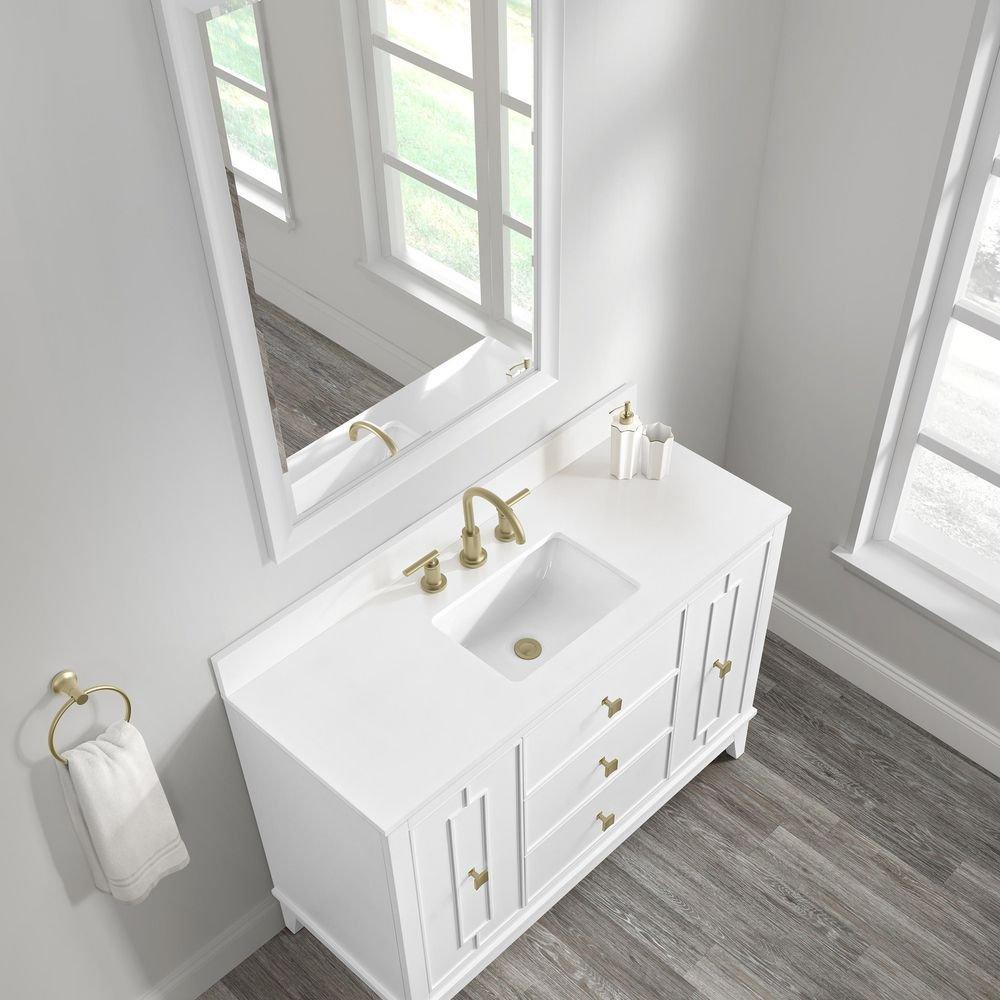 Kinsale 48" Free Standing Single Basin Vanity Set with Cabinet and Stone Composite Vanity Top 