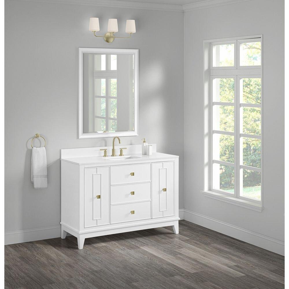 Kinsale 48" Free Standing Single Basin Vanity Set with Cabinet and Stone Composite Vanity Top 