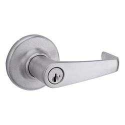 Smartkey Kingston Exterior Door Lever in Satin Chrome