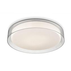 18 in. Clear LED Flush Mount Ceiling Light with Selectable CCT