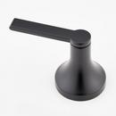 LENTZ 4-HOLE ROMAN TUB FAUCET AND HAND SHOWER - LEVER HANDLES - MATTE BLACK 