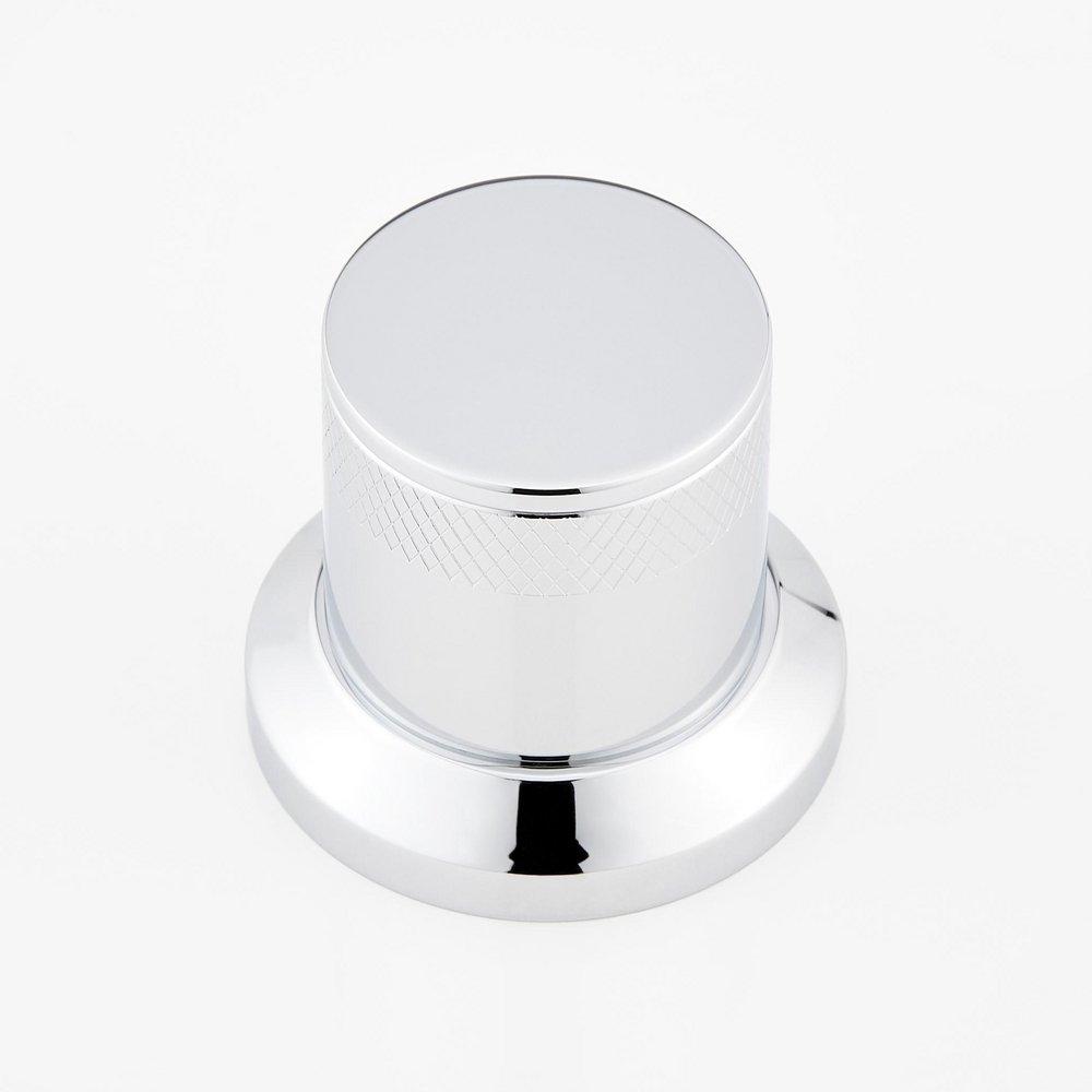 LENTZ 4-HOLE ROMAN TUB FAUCET AND HAND SHOWER - KNOB HANDLES - CHROME 