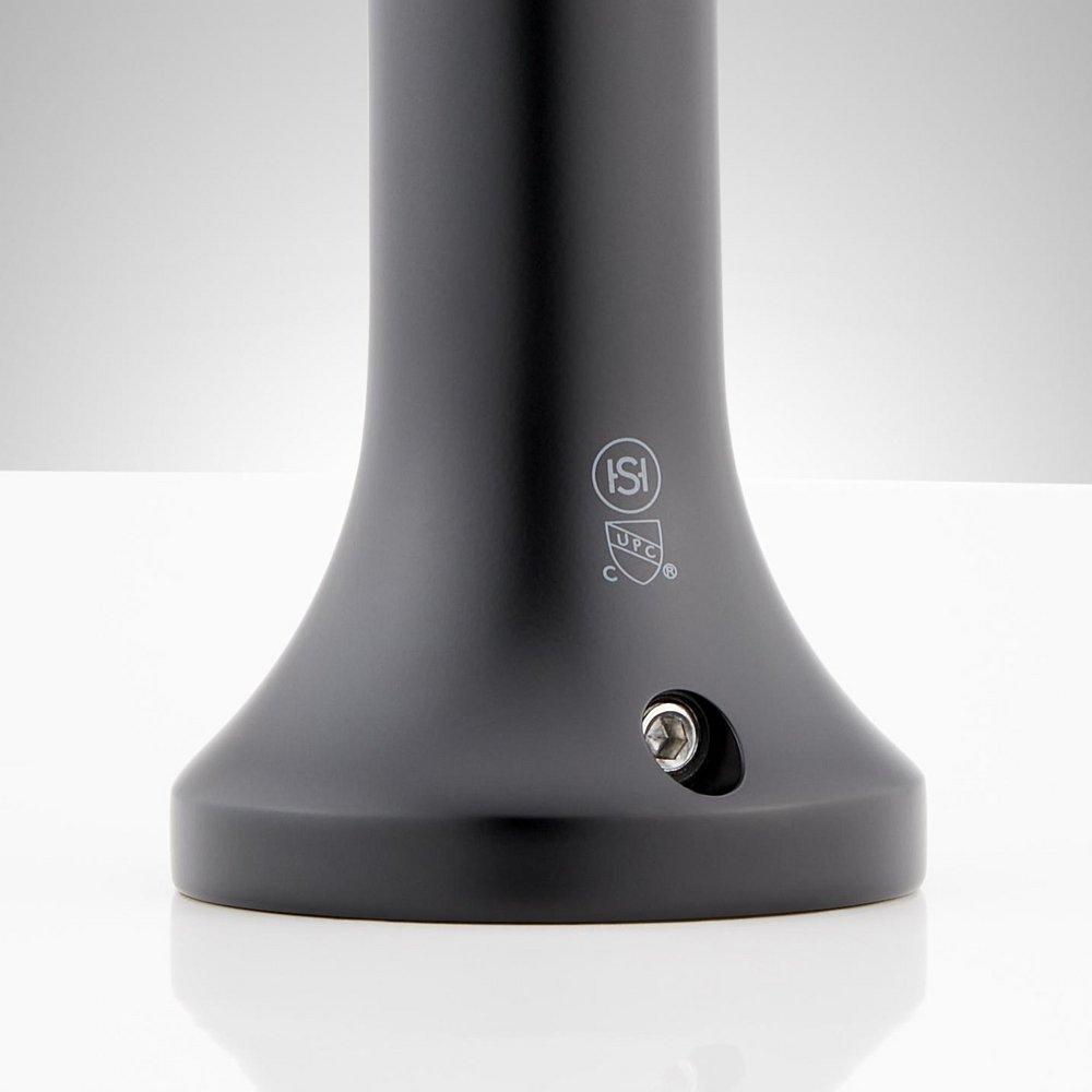 LENTZ 4-HOLE ROMAN TUB FAUCET AND HAND SHOWER - KNOB HANDLES - MATTE BLACK 