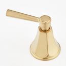 ELITA 4-HOLE ROMAN TUB FAUCET AND HAND SHOWER WITH ROUGH-IN VALVE - LEVER HANDLES - BRUSHED GOLD 