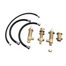 Signature Hardware Chrome Roman Tub Faucet and Hand Shower with Rough-In Valve 