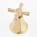 ELITA 4-HOLE ROMAN TUB FAUCET AND HAND SHOWER - CROSS HANDLES - BRUSHED GOLD 