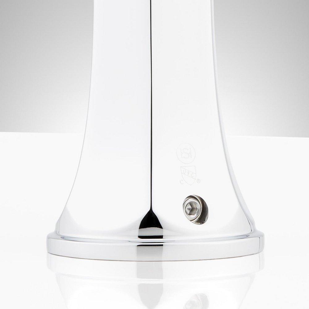 ELITA 4-HOLE ROMAN TUB FAUCET AND HAND SHOWER - CROSS HANDLES - CHROME 