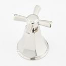 ELITA 4-HOLE ROMAN TUB FAUCET AND HAND SHOWER - CROSS HANDLES - POLISHED NICKEL 