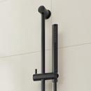 Signature Hardware Matte Black Shower System with Dual Showerheads, Slide Bar and Hand Shower 