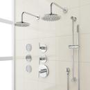 Shower System with 3 Body Sprays, Slide Bar and Hand Shower in Chrome