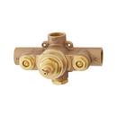 VASSOR THERMOSTATIC SHOWER VALVE TRIM AND 1/2 ROUGH-IN VALVE - BRUSHED NICKEL 
