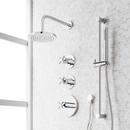 Shower System with Slide Bar and Hand Shower in Chrome