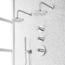 Shower System with Dual Showerheads and Hand Shower in Chrome