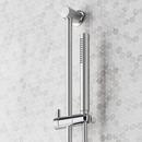 VASSOR THERMOSTATIC SHOWER SYSTEM WITH DUAL SHOWERHEADS SLIDE BAR AND HAND SHOWER - CHROME 