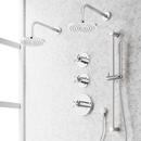 Shower System with Dual Showerheads, Slide Bar and Hand Shower in Chrome