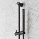 VASSOR THERMOSTATIC SHOWER SYSTEM WITH DUAL SHOWERHEADS SLIDE BAR AND HAND SHOWER - MATTE BLACK 