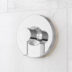 Single Handle Thermostatic Valve Trim in Chrome (Trim Only)